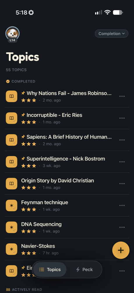 Dodo’s topics library